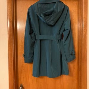 London Fog Rain Jacket Trench Size L - Green